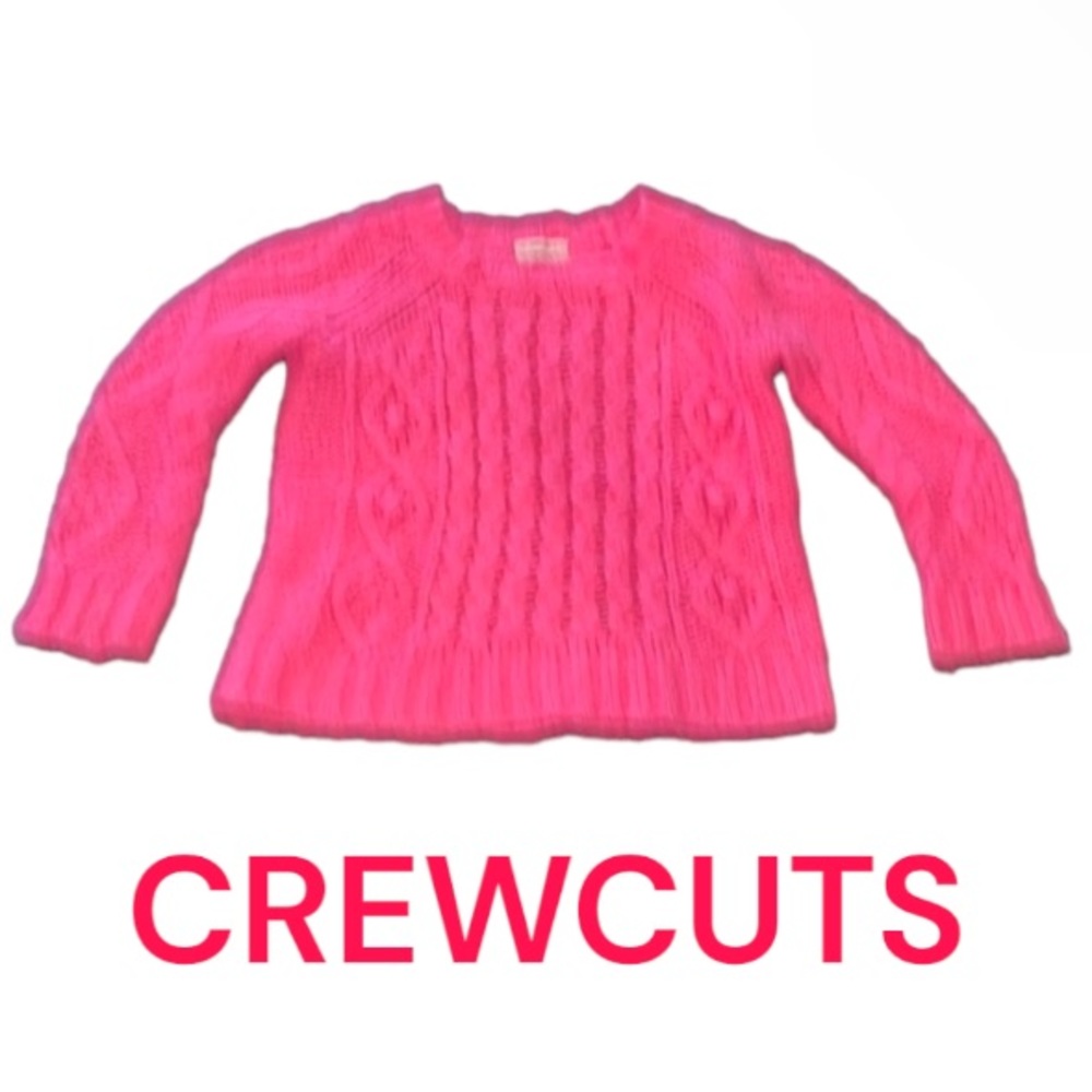 Authentic j.Crew Crewcuts Little girls hot pink sweater size 4/5